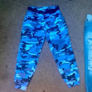 blue camp joggers